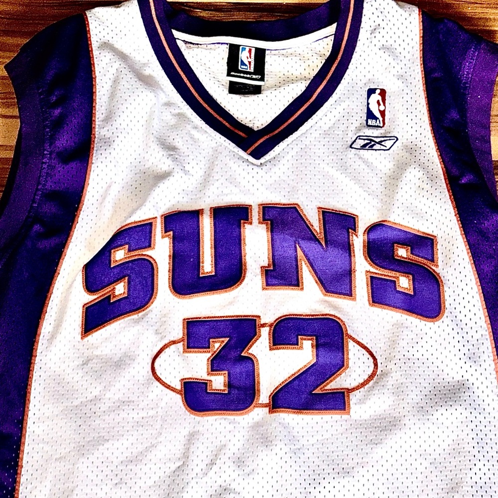 Damon Stoudemire retro authentic Phoenix Suns NBA white Reebok jersey!